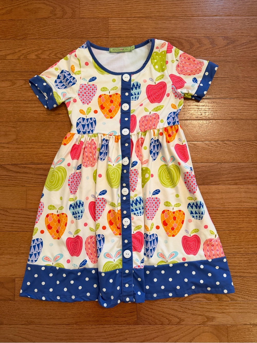 Millie Loves Lily Back to School Apple Dress